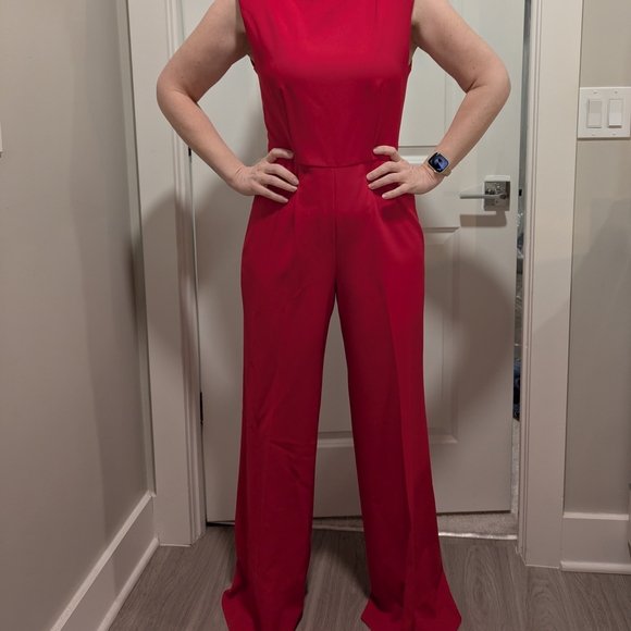 JAYGODFREY Pants - JAYGODFREY Vibrant Red Jumpsuit